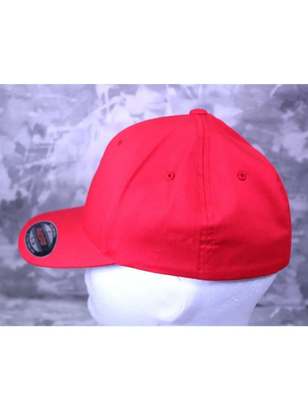 Port Authority Red GF Trident Logo FlexFit Hat Cap S/M